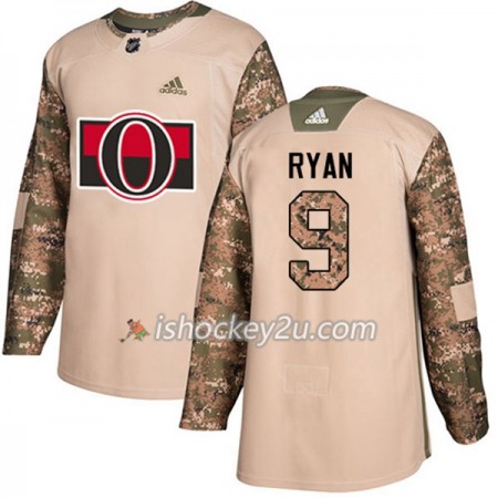 Mænd NHL Ottawa Senators Trøje Bobby Ryan 9 Adidas 2017-2018 Camo Veterans Day Practice Authentic